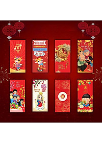 100 bao lì xì 2021 Trâu Vàng Tân Sửu, túi 100 bao lì xì mới nhất 2021 ngẫu nhiên