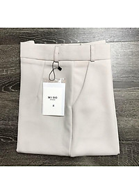 Quần suông ống rộng có khóa kéo, siêu xinh, culottes nữ mặc chân dài như siêu mẫu