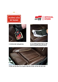 Chai xịt bảo dưỡng ghế da Soft99 Luxury Leather L-52 500ml, làm bóng da, nội thất ô tô