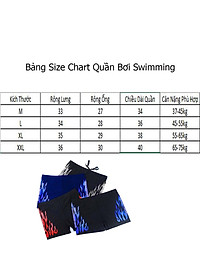 Quần Bơi Nam Thể Thao Swimming KUNBE, Kiểu Dáng Năng Động Khỏe Khoắn Chất Liệu Co Dãn Thoáng Khí Nhanh Khô