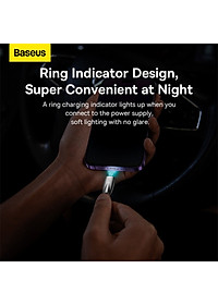 Cáp Sạc Nhanh Cho iPhone 14 Series Baseus Glimmer Series Fast Charging Data Cable Type-C to iP 20W Hàng Chính Hãng