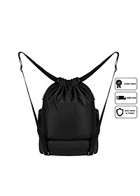 Balo dây rút thể thao đen Xbags Wisdom Xb 6004, Chất liệu chống thấm nước hiệu quả