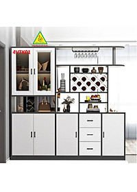 Vách ngăn kiêm tủ rượu trang trí phòng khách , nhà bếp 4VTK01 - Nội thất lắp ráp Viễn Đông