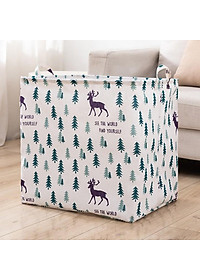 Túi vải đựng chăn màn quần áo cỡ lớn 100L họa tiết giao ngẫu nhiên (TV100L)