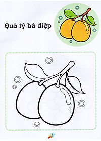 Sách 123 Nào Ta Tô Màu! - Hoa Quả