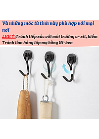 [Bộ 2  Cái]- Nam Châm Móc Treo Lực Hút Siêu Mạnh, Móc Treo Nam Châm Treo Đồ Lực Hút Siêu Mạnh T009