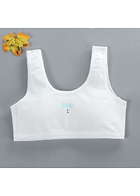 Bộ 5 áo lót học sinh nữ vải cotton dây to bản đệm vải cố định không gọng không lộ thích hợp bé gái cấp 1, cấp 2 - ao lot hoc sinh nu