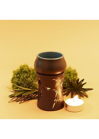 Đèn đốt tinh dầu hình trụ chum rời Gốm Sứ Bát Tràng