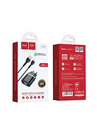 Bộ sạc nhanh Hoco C12Q 18W Type-c Smart hỗ trợ QC3.0 - Hàng chính hãng