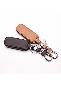 Cho xe Mazda, bao da chìa khóa 3 nút dạ quang kiêm móc khóa chất liệu da, Inox MIHOCO Mazda 3N/ Hành chính hãng