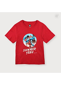 Đồ bộ bé trai cộc tay BIGFOX - MISS MEOW size đại chất cotton phong cách Âu Mỹ in Siêu nhân 11 - 40 kg QATE