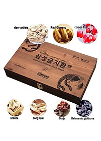 AN CUNG NGƯU HOÀNG HỘP GỖ 60 VIÊN ( BỔ NÃO) HÀN QUỐC