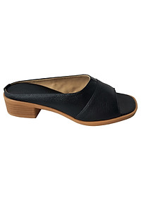 Dép Cao Gót Nữ BIGGBEN Da Bò Cao 4 Phân DCG75