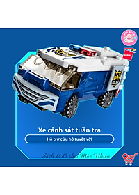 Đồ Chơi Xếp Hình Lắp Ráp Qman 41104 - Cảnh sát biến hình (453 mảnh ghép) Dành Cho Các Bé Trên 6 Tuổi