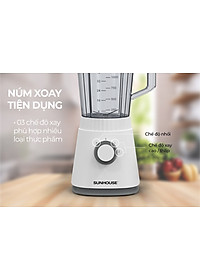 Máy xay sinh tố đa năng SHD5316, Công suất 600W, Bộ 3 cối xay (xay hoa quả - thịt cá - hạt khô), 3 chế độ xay phù hợp nhiều loại thực phẩm-Hàng chính hãng