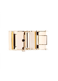 HJ9113-14-34 - Đầu khóa da bò Huy Hoàng 3,5 phân đầu vàng màu đen, nâu, vàng bò