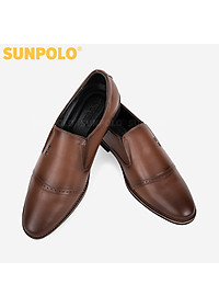 Giày Nam Da Bò Công Sở SUNPOLO SPH309 (Đen, Nâu bò)