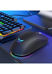 Chuột Led Không Dây Pin sạc T25 Gaming Cổng sạc TypeC chống mỏi cổ tay cho máy tính laptop hàng nhập khẩu