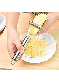 Nạo sợi rau củ cầm tay 3 trong 1 bằng inox 304, Dao nạo rau củ, gọt hoa quả  đa năng - Chính hãng MINIIN 