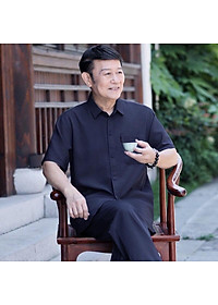 Bộ mặc nhà nam trung niên cho bố, đồ bộ quần áo người già