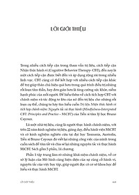 Sách - Trị Liệu Nhận Thức Hành Vi Tích Hợp Chánh Niệm - Nguyên Tắc Và Thực Hành