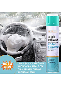 Chai xịt tạo bọt nano vệ sinh ô tô, giày dép, nhà bếp, đồ gia dụng không cần dùng nước – Chai xịt tạo bọt đa năng 650ml – Hàng chính hãng