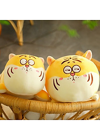 Thú nhồi bông hổ mặt ngáo mắt tròn dễ thương - Size từ 45cm đến 70cm - Quà tặng gấu bông hổ êm mịn.