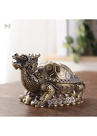 GẠT TÀN LONG QUY | GẠT TÀN RÙA | Gạt tàn rồng thân rùa Cát tường - Đại Phúc - Lộc Thọ