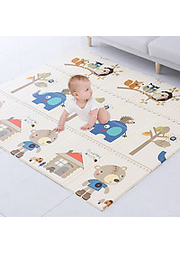 Thảm Trải Sàn Cho Bé Xốp XPE 2 Mặt Phủ Silicone Hàn Quốc Mẫu Đẹp Chống Thấm, Chống Va Đập Trơn Trượt-1m8*2m Hàng Chính Hãng MINIIN