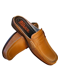 Dép Bít Mũi Nam Da Bò Thật HÀ NAM Cao Cấp GSB2032