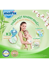 Tã/bỉm quần Molfix Thiên nhiên Jumbo L (9kg - 13kg) - Gói 36+6 miếng