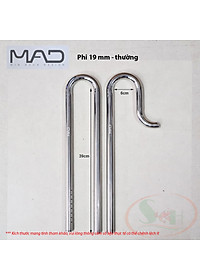 In out inox MAD phi 10, 12, 16, 19 mm CNC ống lọc thùng bể cá tép thủy sinh