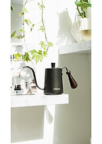 Ấm bình rót nước nóng pha cà phê bằng inox, cán gỗ CAFE DE KONA