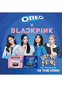 [Limited Edition] Combo 2 hộp Bánh OREO Pie BLACKPINK vị Marshmallow 2x180g (Tặng kèm 2 thẻ hình BLACKPINK)