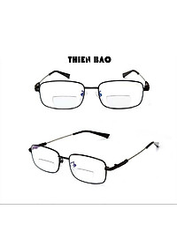 Kính lão thị, viễn thị HAI TRÒNG nhìn Xa - gần TIỆN LỢI cực đẹp KV22 gọng titan Dẻo cực bền toàn viền cao cấp Loại I ( Xa 0 gần có độ)