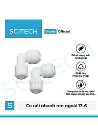 Co nối nhanh ren ngoài 13/17/21 ra dây 6 hoặc ren ngoài 13/17/21 ra dây 10 dùng trong máy lọc nước - Hàng chính hãng