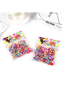 100 dây thun chun buộc tóc cho trẻ em bé gái phong cách Hàn Quốc nhiều màu mẫu ngẫu nhiên