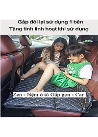 Nệm ghế sau Ô tô cho nhiều dòng xe, Nệm Không bơn hơi, Nệm nằm ô tô gấp gọn. kích thước 140 x 80 Cm. Nệm Ghế cho xe 4 chỗ - xe 5 chỗ - xe 7 chỗ