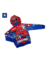 Áo khoác bé trai hình siêu nhân từ11kg-40kg. Chất thun hai da dày mịn - Kiến Lửa