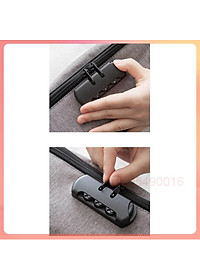 Vali mini 3 tầng nhiều ngăn có khóa mã số an toàn, cặp đựng giấy tờ, tài liệu có khóa kéo, chất liệu vải chống thấm nước