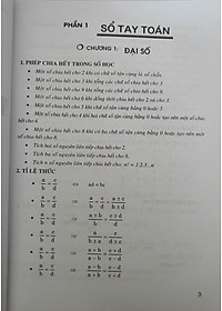 Sách Sổ Tay Toán Lí Hóa Cấp 3