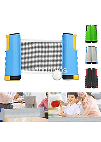 Combo 2 Vợt Bóng Bàn Tặng Kèm 3 Quả Bóng Bàn + Kẹp Trụ Lưới Bóng Bàn Rút Gọn Nhựa ABS 1,7m Chính Hãng dododios