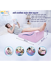 GỐI CHỐNG GIÃN TĨNH MẠCH CHUYÊN DỤNG  GIÚP NGỦ NGON, GIẢM TÊ BÌ CHÂN TAY CHO MẸ BẦU