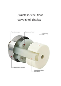 Van Phao Cơ Inox Thông Minh Thế Hệ Mới Tự Động Ngắt Khi Nước Đầy-Kèm Cuộn Su Non