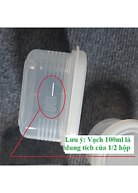 Combo 6 hộp đựng đồ ăn dặm NAKAYA Nhật Bản (3 hộp tròn 180ml + 3 hộp vuông 200ml)