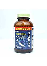 Thực phẩm bảo vệ sức khỏe viên uống Dầu gan cá mập Orihiro Squalene Nhật Bản 360 viên 