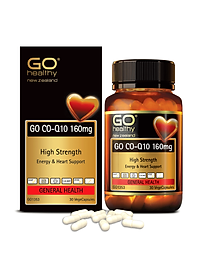 GO CO Q10 160MG 30 VIÊN - Viên uống bổ tim nhập khẩu chính hãng GO Healthy New Zealand