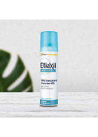 Xịt Khử Mùi Etiaxil Déodorant Anti-Transpirant 48H Peaux Sensibles Aérosol (150 ml) Dạng Phun Sương + Tặng 1 Móc Khóa Nhựa 2 Mặt