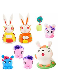 Đất Sét Màu Trắng Nhật Tự Khô 100g Nặn Mô Hình Tượng Búp Bê Gốm Tò He Xốp An Toàn Cho Bé Không Dính Giá Rẻ Giao Hỏa Tốc