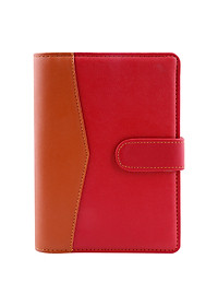 Bóp Sổ 6 Còng Da  Nhỏ  2 Màu (160 Trang) Uyên Loan - Màu Ngẫu Nhiên